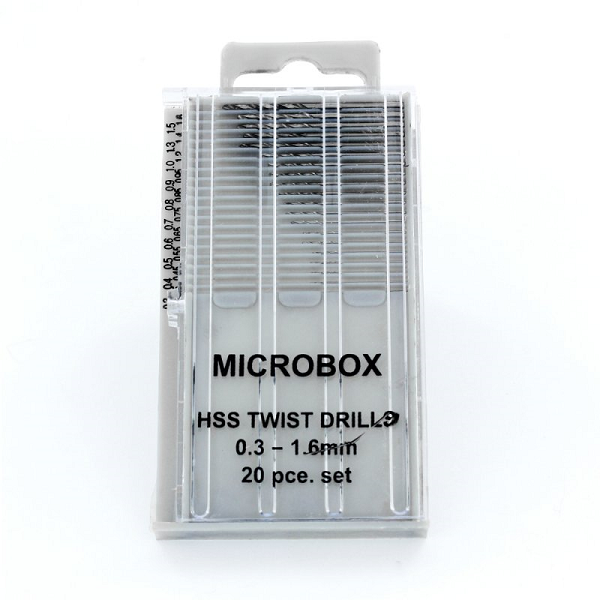 MICROBOX BOHRERSATZ – 20-TEILIG (0,3–1,6 MM)