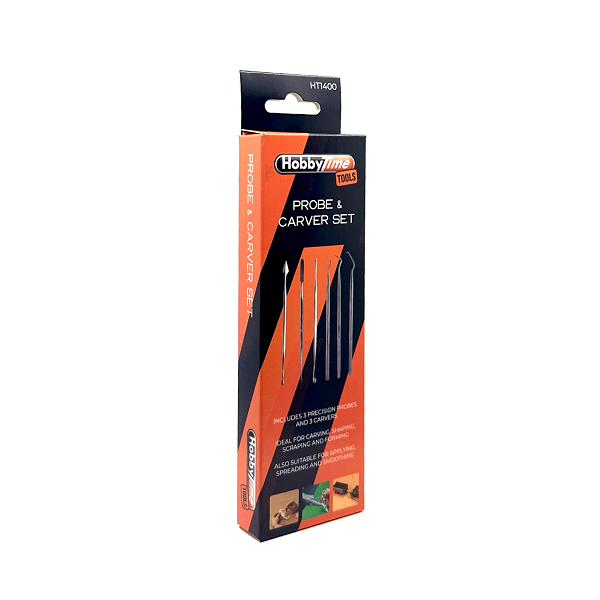 Edelstahl-Sonden- und Schnitzset – 3 Sonden + 3 Schnitzwerkzeuge