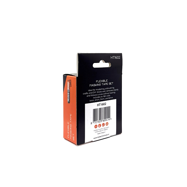 FLEXIBLE MASKING TAPE SET – 4 ROLLS (1, 2, 3 & 6MM)