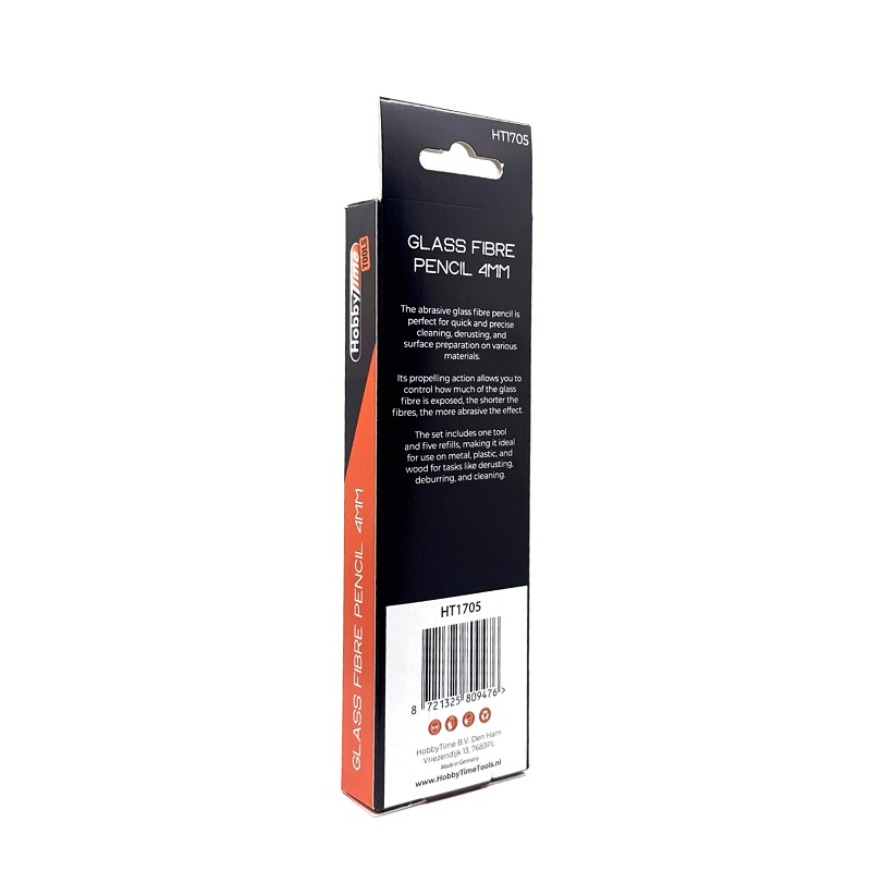 GLASS FIBRE PENCIL 4MM – 1 PIECE + 5 REFILLS